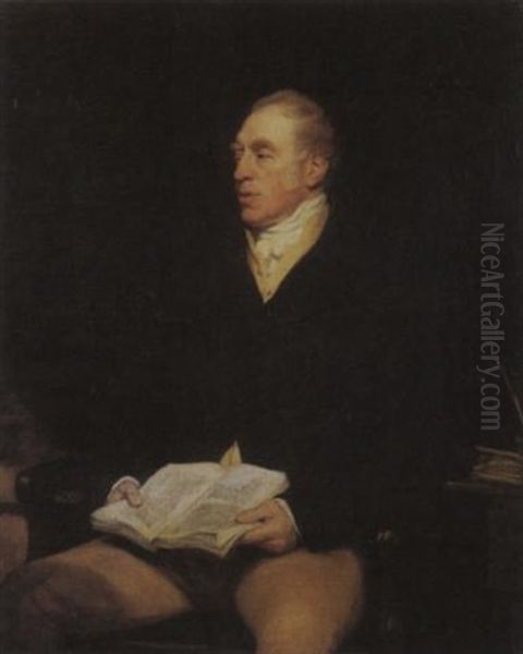 A Portrait Of Peter Johnson Of Carnallock, Claimant To The Earldom Of Annandale Oil Painting by Thomas Phillips