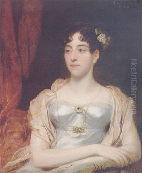 Portrait Of Lady Amelia Boyce Oil Painting by Thomas Phillips