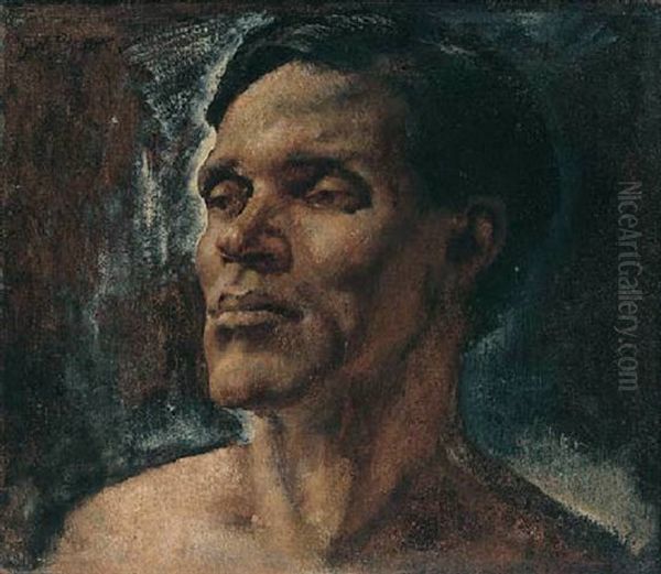 Head Of A Man Oil Painting by Glyn Warren Philpot