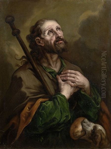 Saint Roch Oil Painting by Giuseppe Antonio Pianca