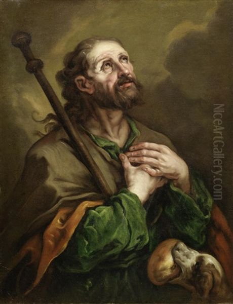 Saint Roch Oil Painting by Giuseppe Antonio Pianca