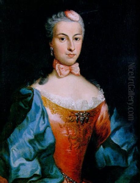 Portrait D'une Dame De Qualite by Giuseppe Antonio Pianca