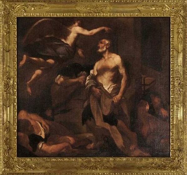 La Delivrance De Saint Pierre Oil Painting by Giovanni Battista Piazzetta