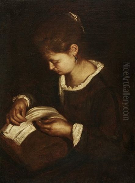 Nahende Frau Oil Painting by Giovanni Battista Piazzetta