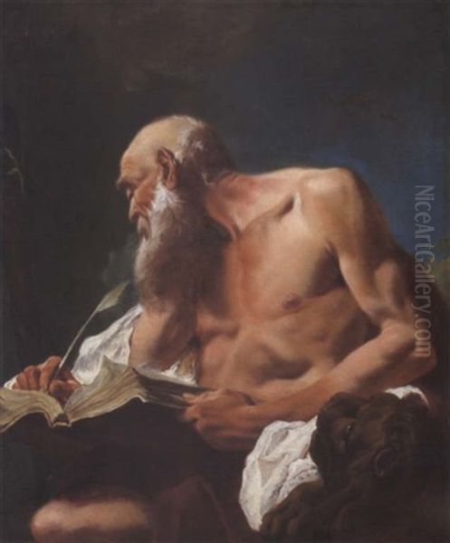 Der Heilige Hieronymus (san Girolamo) Oil Painting by Giovanni Battista Piazzetta