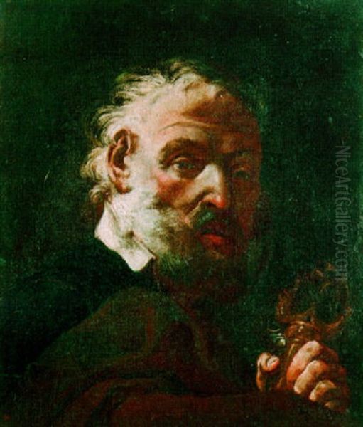 St. Peter Oil Painting by Giovanni Battista Piazzetta