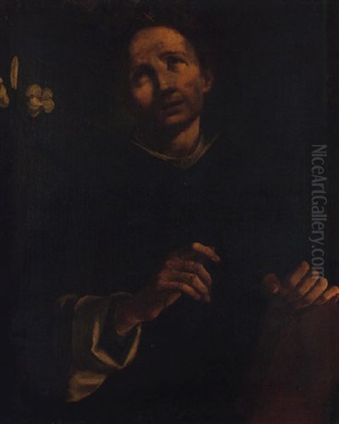 Saint Anthony Of Padua Oil Painting by Giovanni Battista Piazzetta