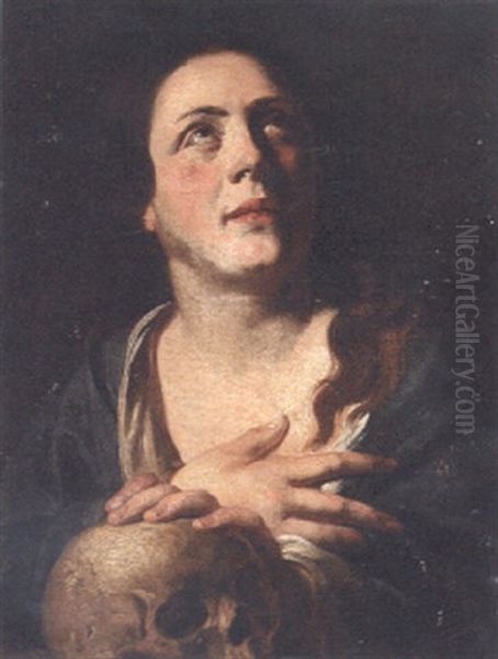 The Penitent Magdalen Oil Painting by Giovanni Battista Piazzetta