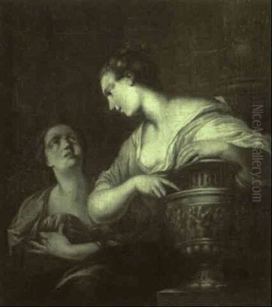 Die B_chse Der Pandora Oil Painting by Giovanni Battista Piazzetta