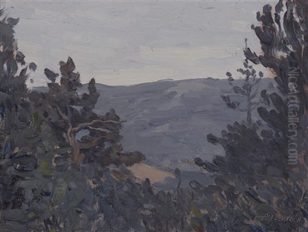 Mill Valley Oil Painting by Gottardo Piazzoni