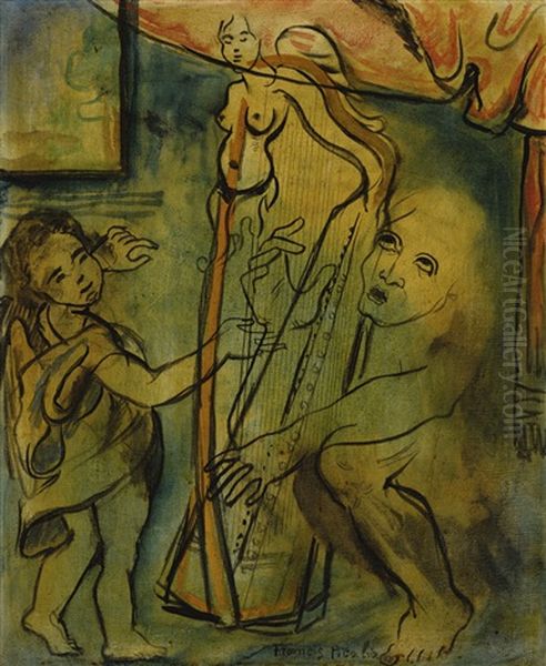 Le Harpiste Oil Painting by Francis Picabia