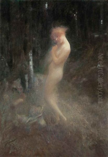 A Nymph And Forest Fairies Oil Painting by Georges Picard