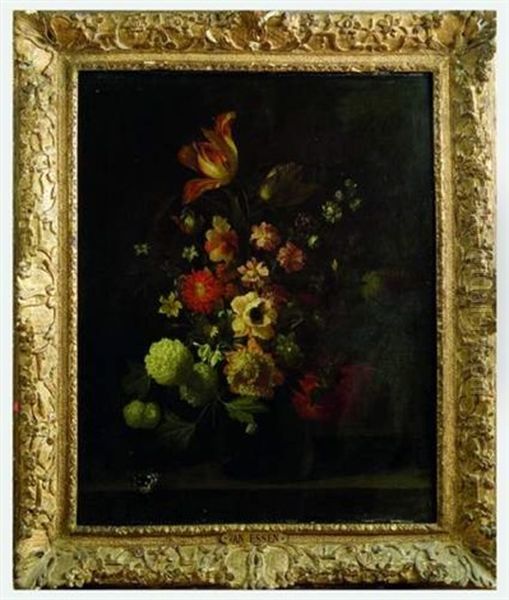 Bouquet De Fleurs Oil Painting by Jean-Michel Picart