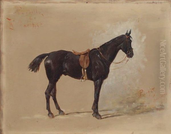 Rebelle, Portrait Equestre Oil Painting by Oliver Pichat