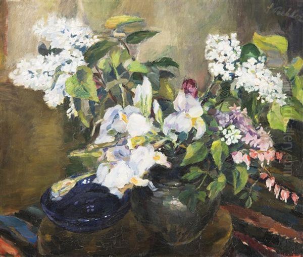 Floral Still Life Oil Painting by Sidonie Pichler