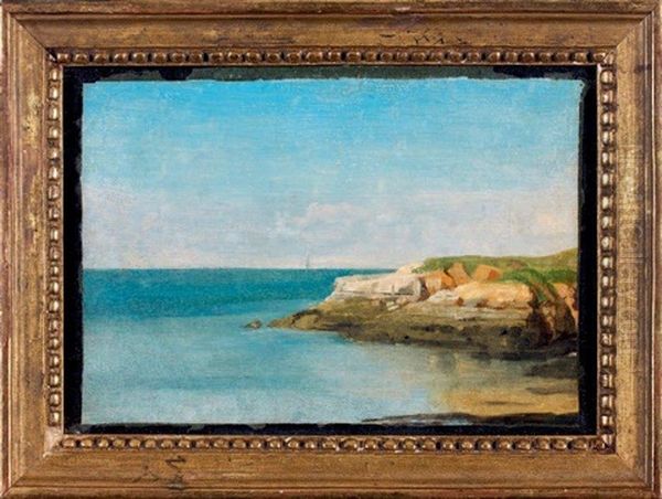 Vue Des Rochers De Valliere Pres De Royan Oil Painting by Auguste Pichon