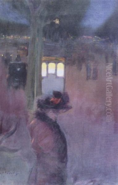 Paris, La Nuit Oil Painting by Ramon Pichot Girones