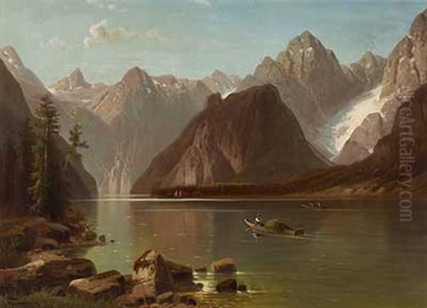 Der Konigssee Oil Painting by Anton Pick