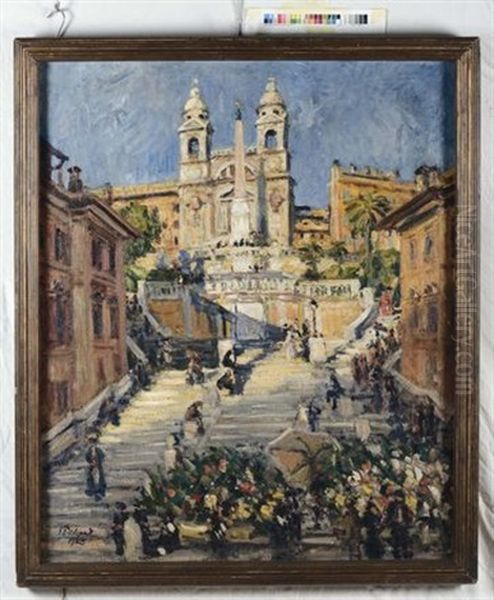 Trinita Dei Monti Oil Painting by Ernst Pickardt