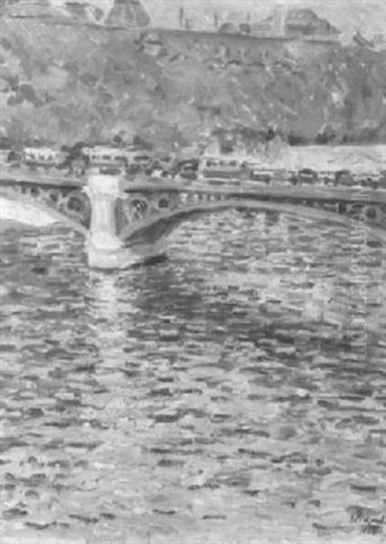 Seinebrucke Oil Painting by Ernst Pickardt