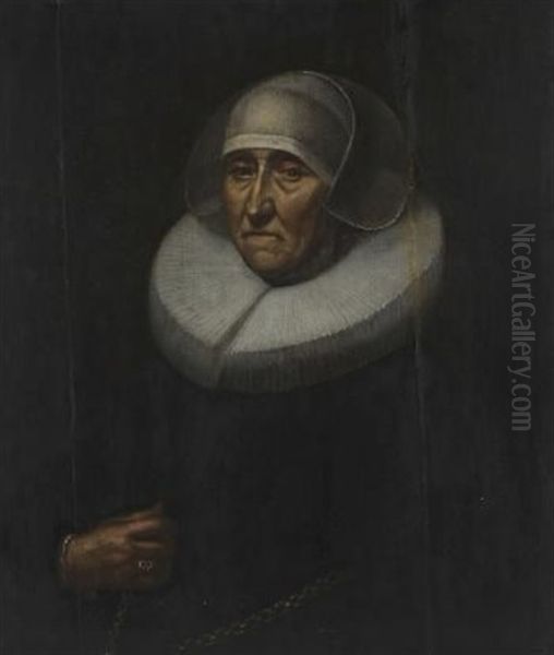 Portrait Of A Woman Oil Painting by Nicolaes Eliasz Pickenoy