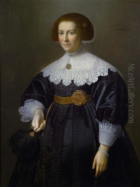 Portrat Einer Edlen Dame Oil Painting by Nicolaes Eliasz Pickenoy