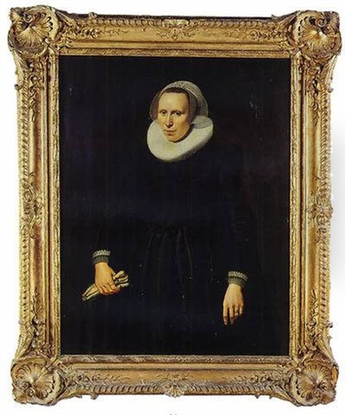 Portrait De Femme Oil Painting by Nicolaes Eliasz Pickenoy