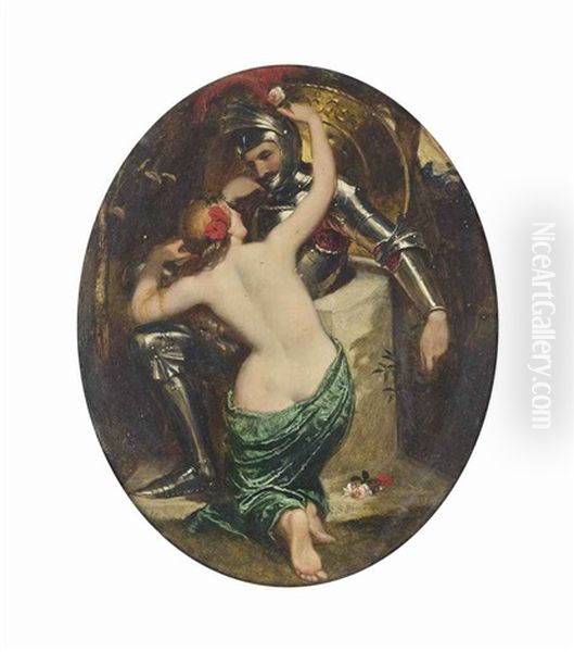 Chivalric Love Oil Painting by Frederick Richard Pickersgill