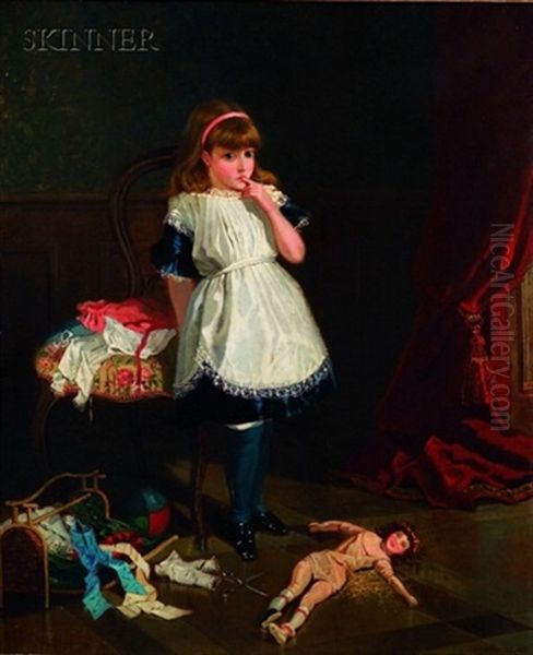 The Broken Doll Oil Painting by Frederick Richard Pickersgill