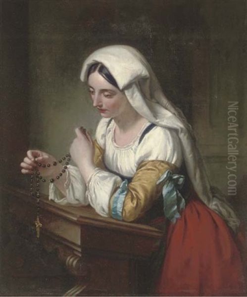 The Rosary Oil Painting by Frederick Richard Pickersgill