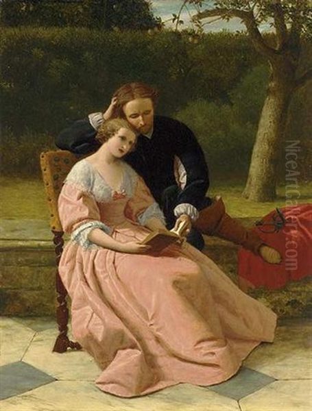 Paolo And Francesca Oil Painting by Frederick Richard Pickersgill