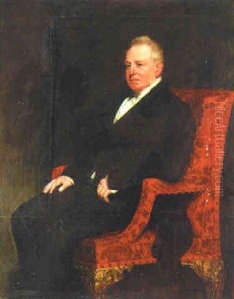 Portrait Of Peter Arkwright Oil Painting by Henry William Pickersgill