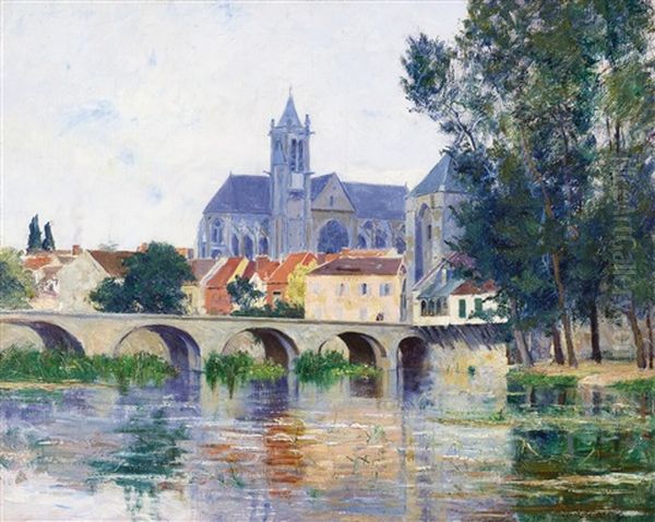 Moret Sur Loing Oil Painting by William Lamb Picknell