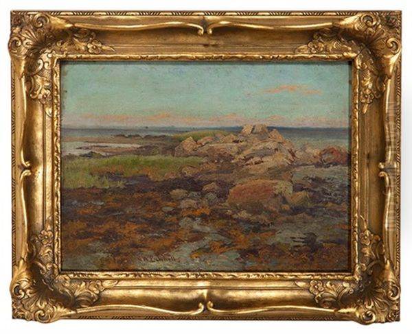 Coastal Landscape Oil Painting by William Lamb Picknell