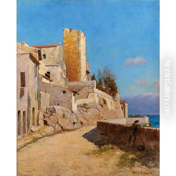 The Old Towers, Antibes Oil Painting by William Lamb Picknell