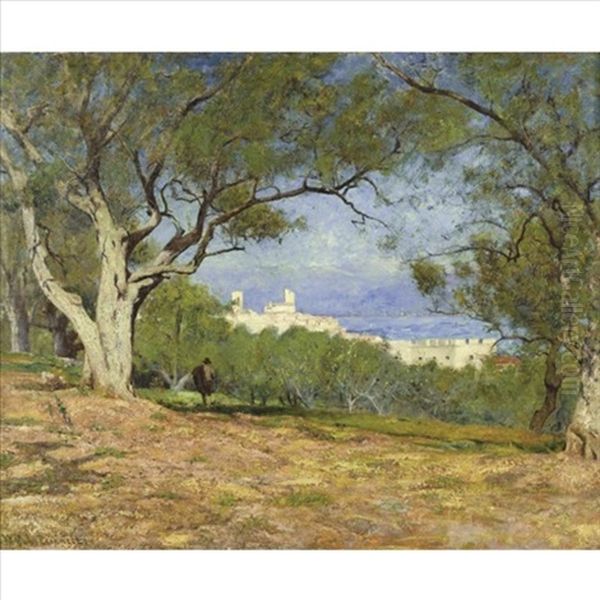 Vue De Provence Oil Painting by William Lamb Picknell