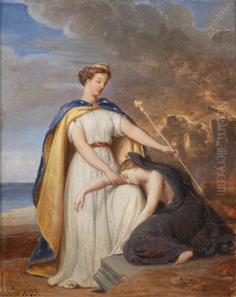 Mythologische Szene Oil Painting by Francois Edouard Picot