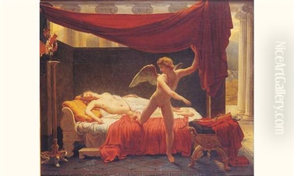 Cupidon Et Psyche Oil Painting by Francois Edouard Picot