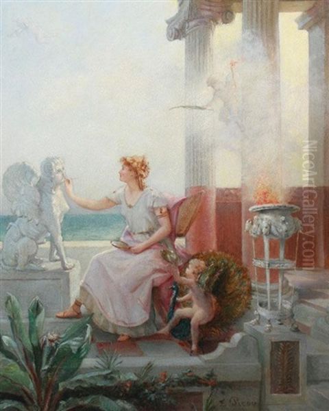 Greek Mythological Scene Oil Painting by Eugene Picou