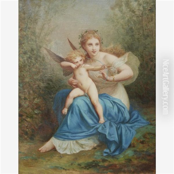 Cupid's Arrow Oil Painting by Henri Pierre Picou