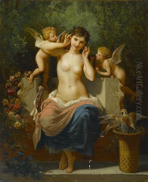 Les Amours Oil Painting by Henri Pierre Picou