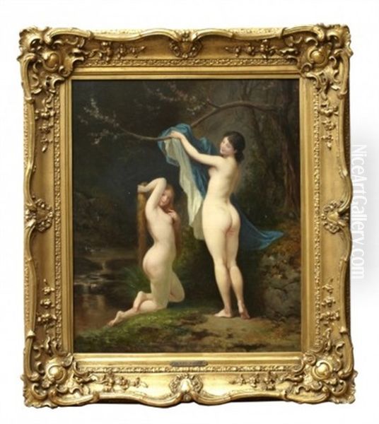 Nymfer Oil Painting by Henri Pierre Picou