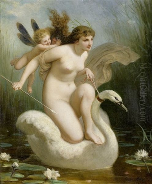 Leda Mit Dem Schwan Oil Painting by Henri Pierre Picou