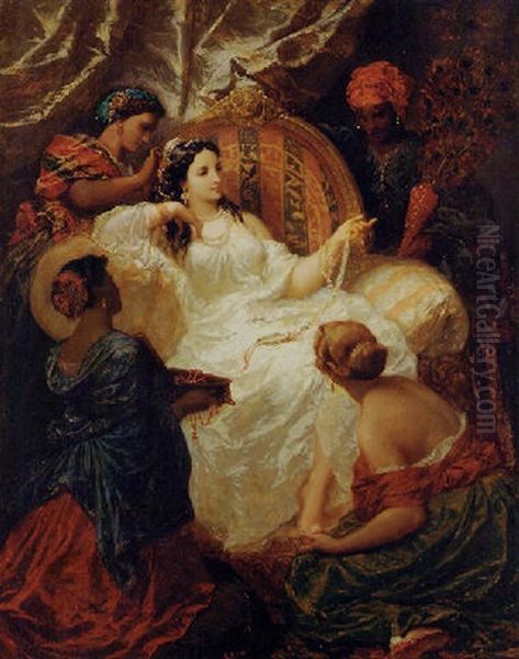 The Favorite Oil Painting by Henri Pierre Picou