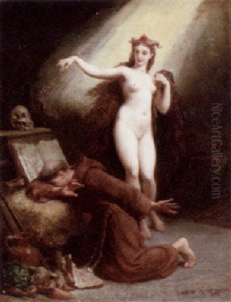 Temptation Of Saint Anthony Oil Painting by Henri Pierre Picou