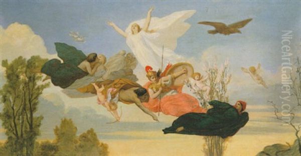 The Triumph Of Love Over Jealousy by Henri Pierre Picou