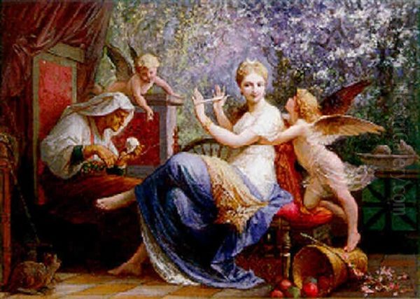 The Three Ages Of Woman Oil Painting by Henri Pierre Picou