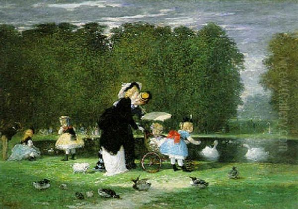 In The Park Oil Painting by Henri Pierre Picou