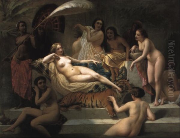 Odalisque Oil Painting by Henri Pierre Picou