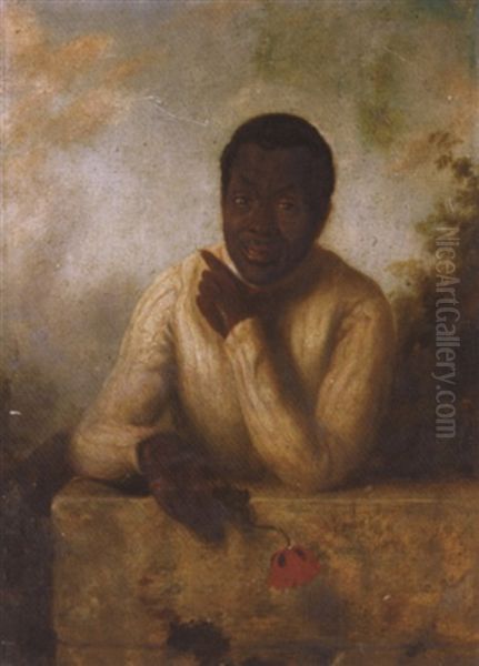 A Free Negro Oil Painting by Henry James Pidding